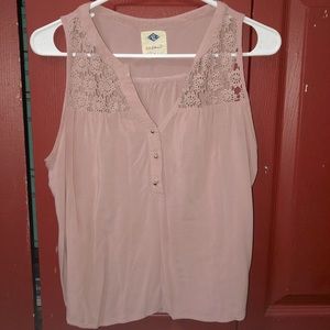 Casual Pink Floral Tank